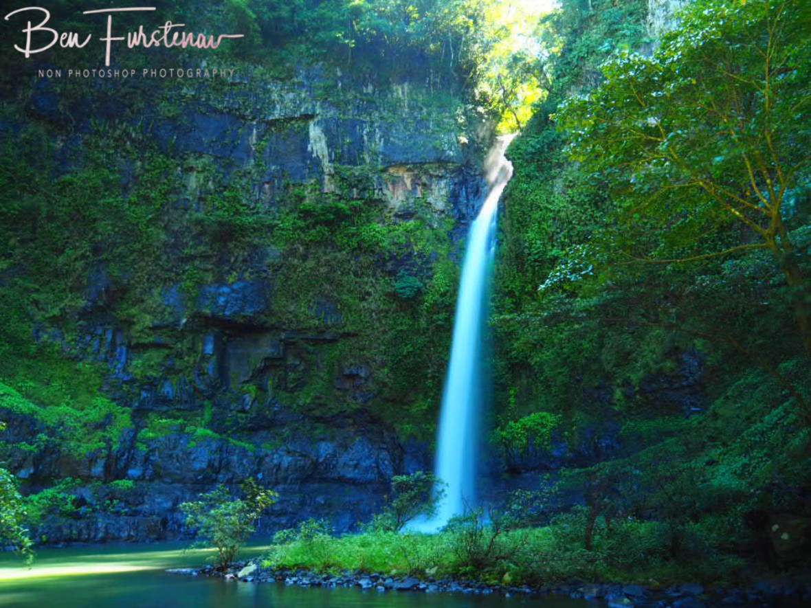 Dodging slippery boulders, Atherton Tablelands, Far North Queensland, Australia 