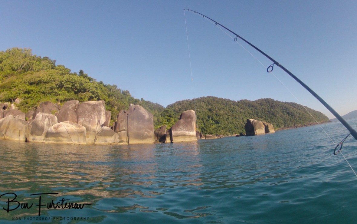 Polished rocks and boulders on the seaside of Double Island at Palm Cove, Tropical Queensland, Australia 