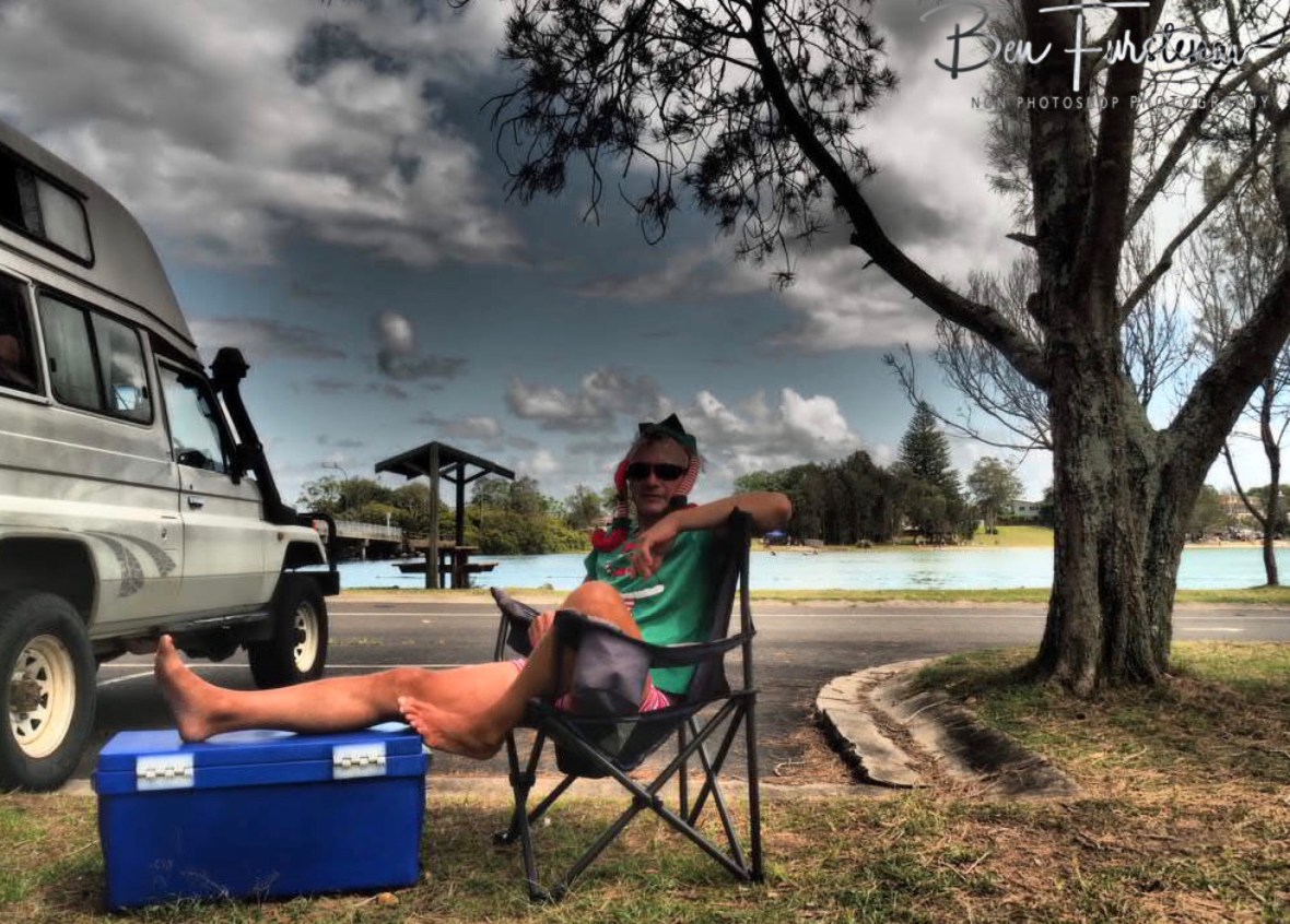 Elf waiting for Santa at Evans Head, Northern New South Wales, Australia 