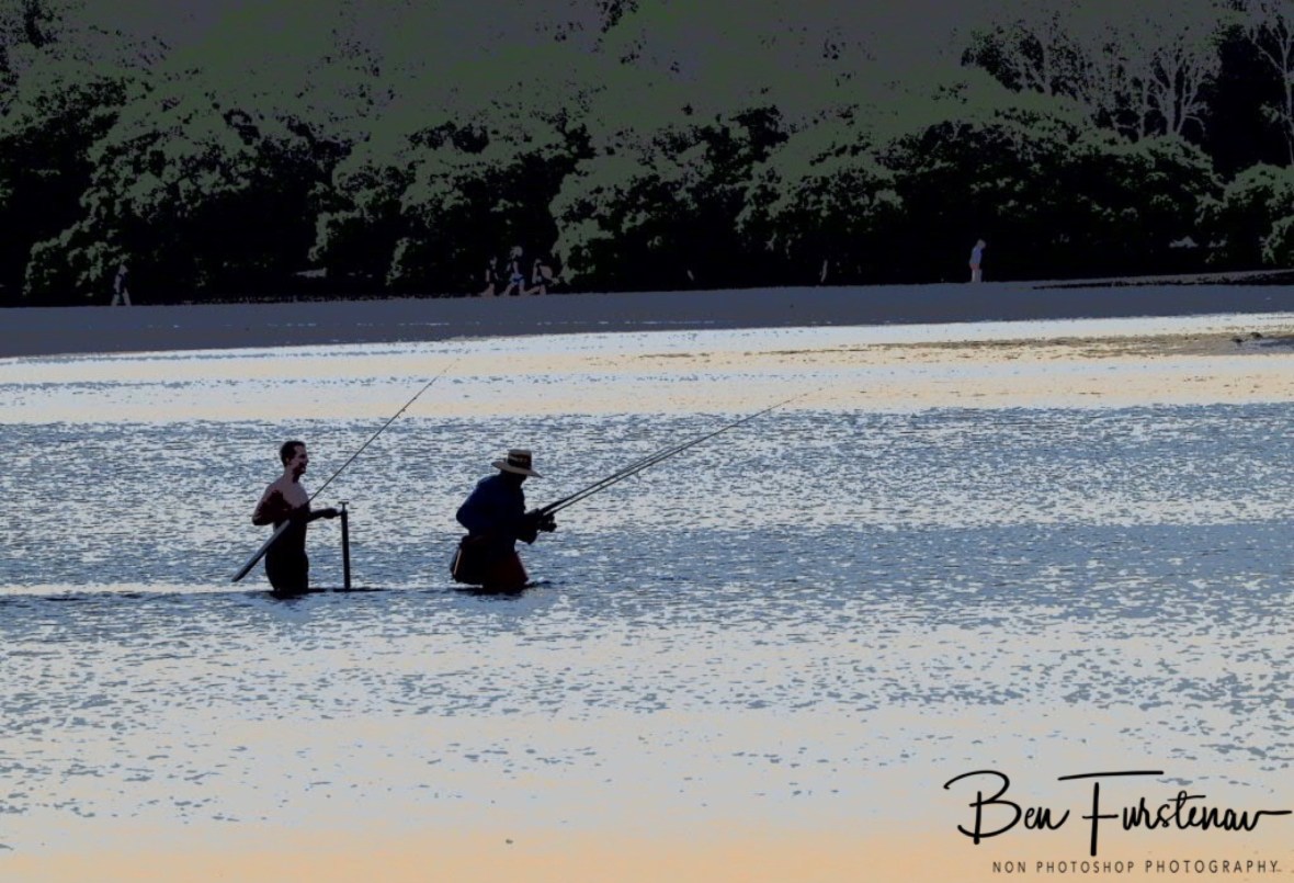 Crossing Evans Head River at Evans Head, Northern New South Wales, Australia 