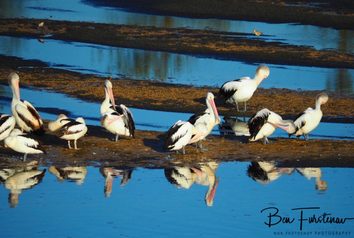 Natural mirror at Evans Head, Northern New South Wales, Australia