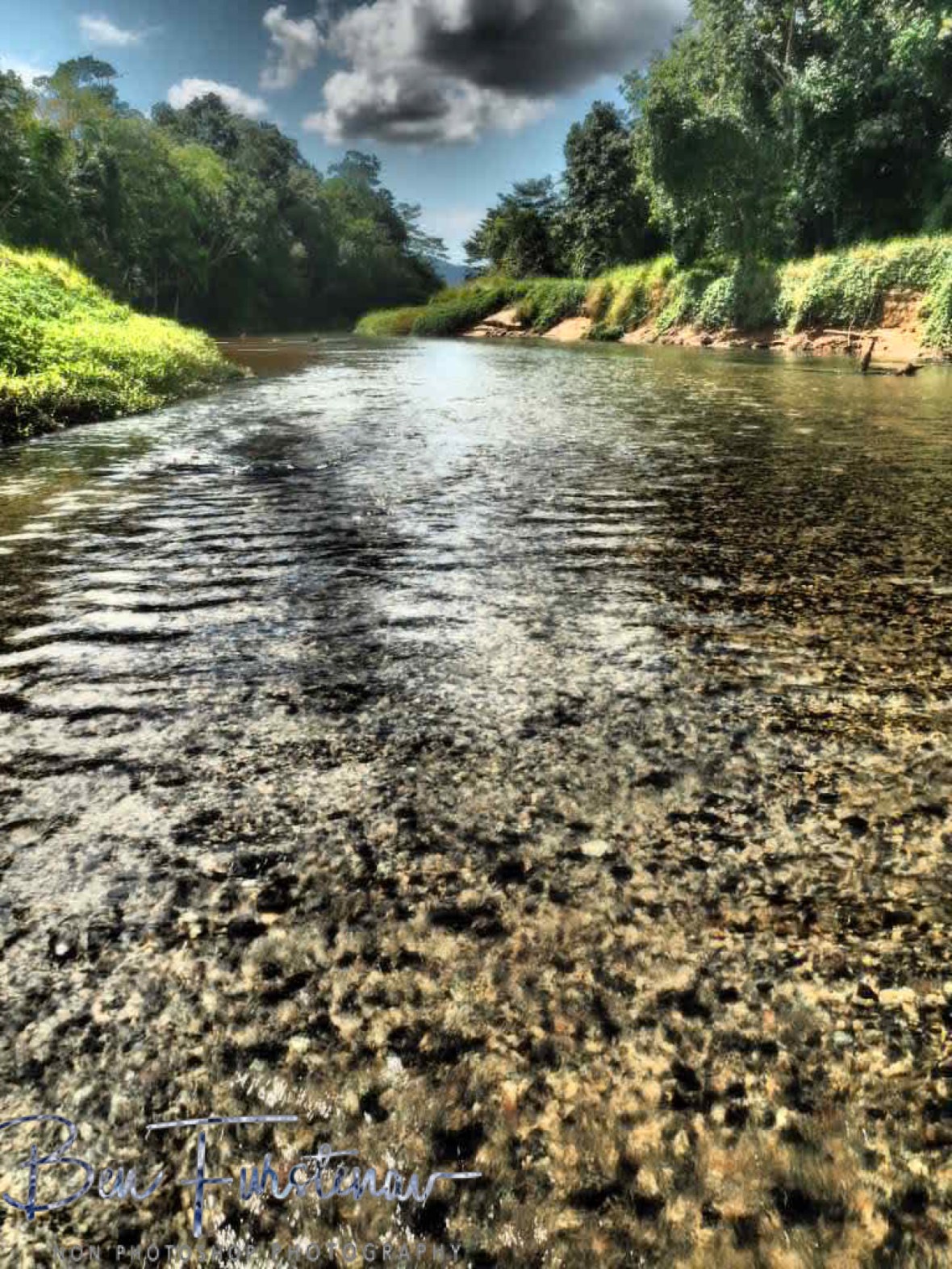 Babinda Creek’s clear waters at Babinda, Tropical Northern Queensland, Australia 