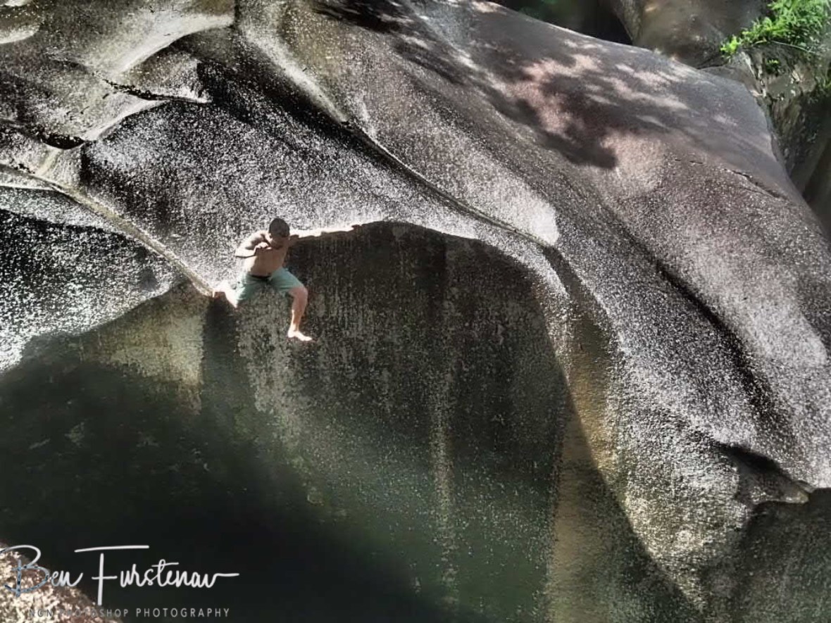 Thrill seeking at Babinda, Tropical Northern Queensland, Australia 