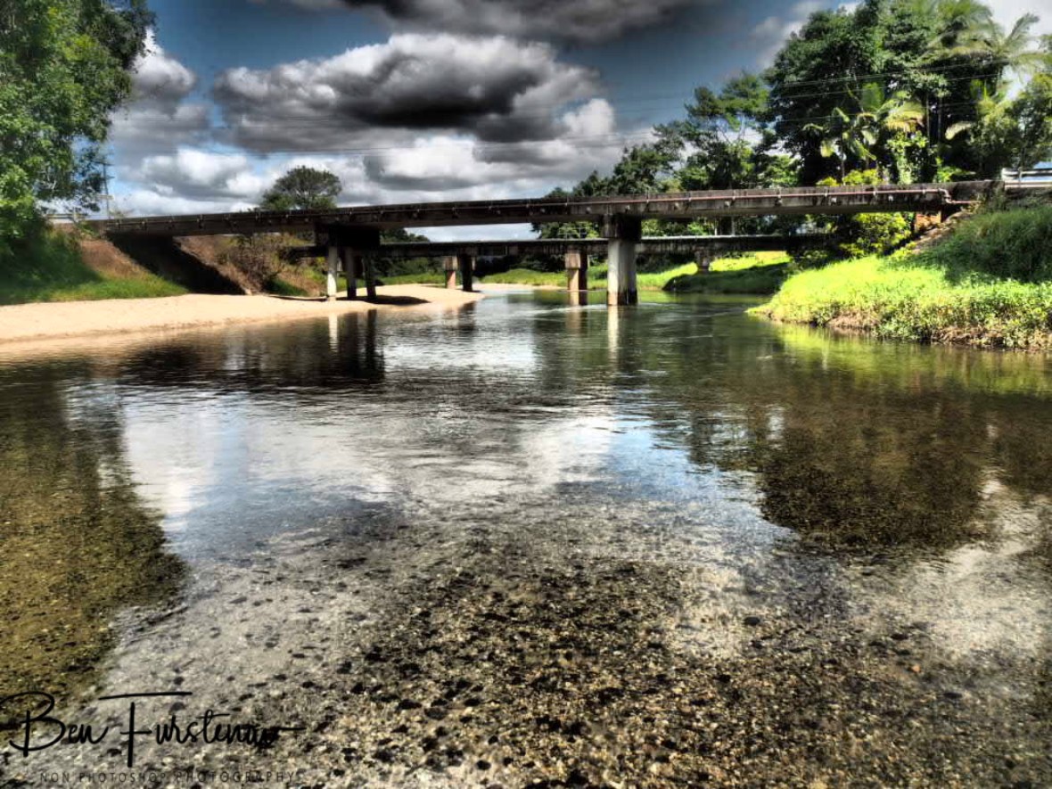 Calm and clear waters of Babinda Creek at Babinda, Tropical Northern Queensland, Australia 