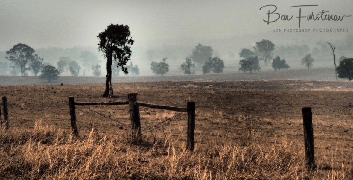 Dry, dusty and smoky @ Ulmarra, Northern New South Wales, Australia