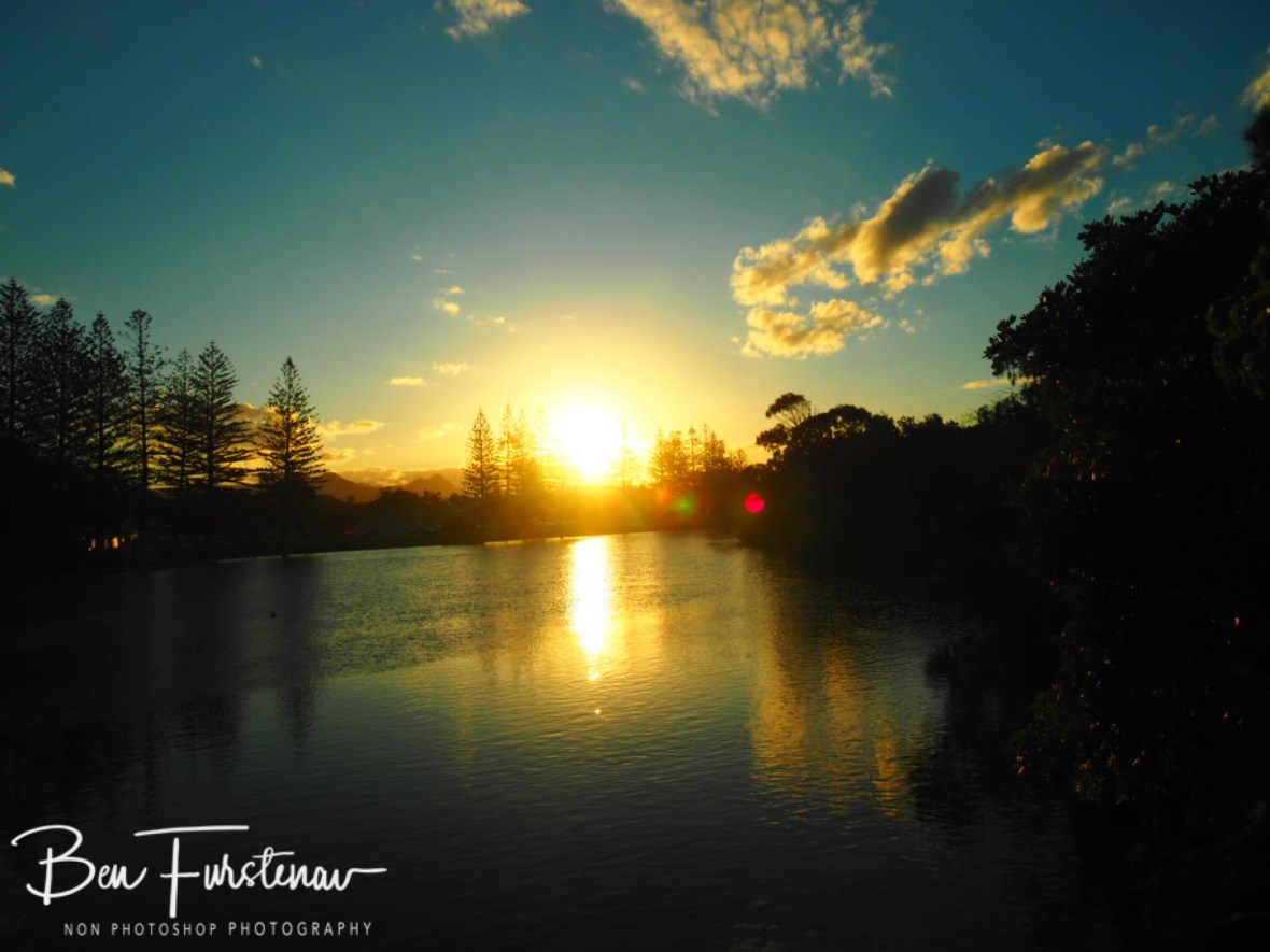 Sunset view from the bridge @ Brunswick Heads, Northern New South Wales, Australia