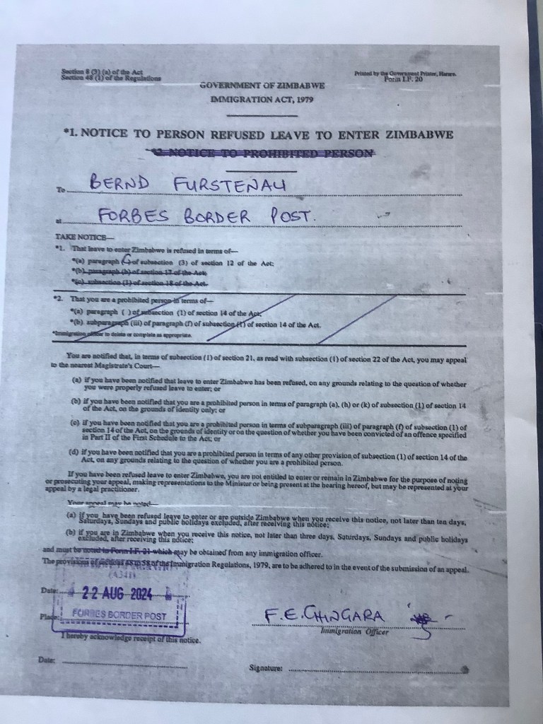 Forbes Border Post, Zimbabwe, Africa